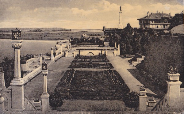 Izgled  "novog vrta" na Beogradskoj tvrđavi 1931.godine